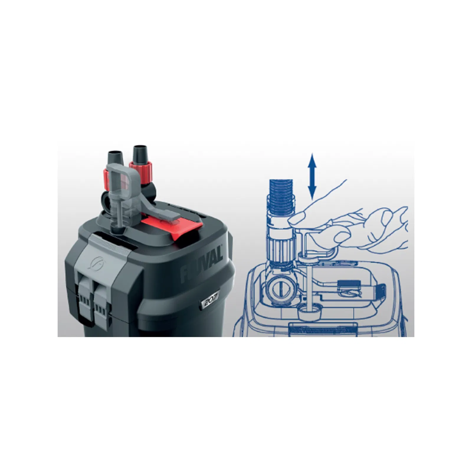 Fluval Spandpumpe 107 (550 l/t.)